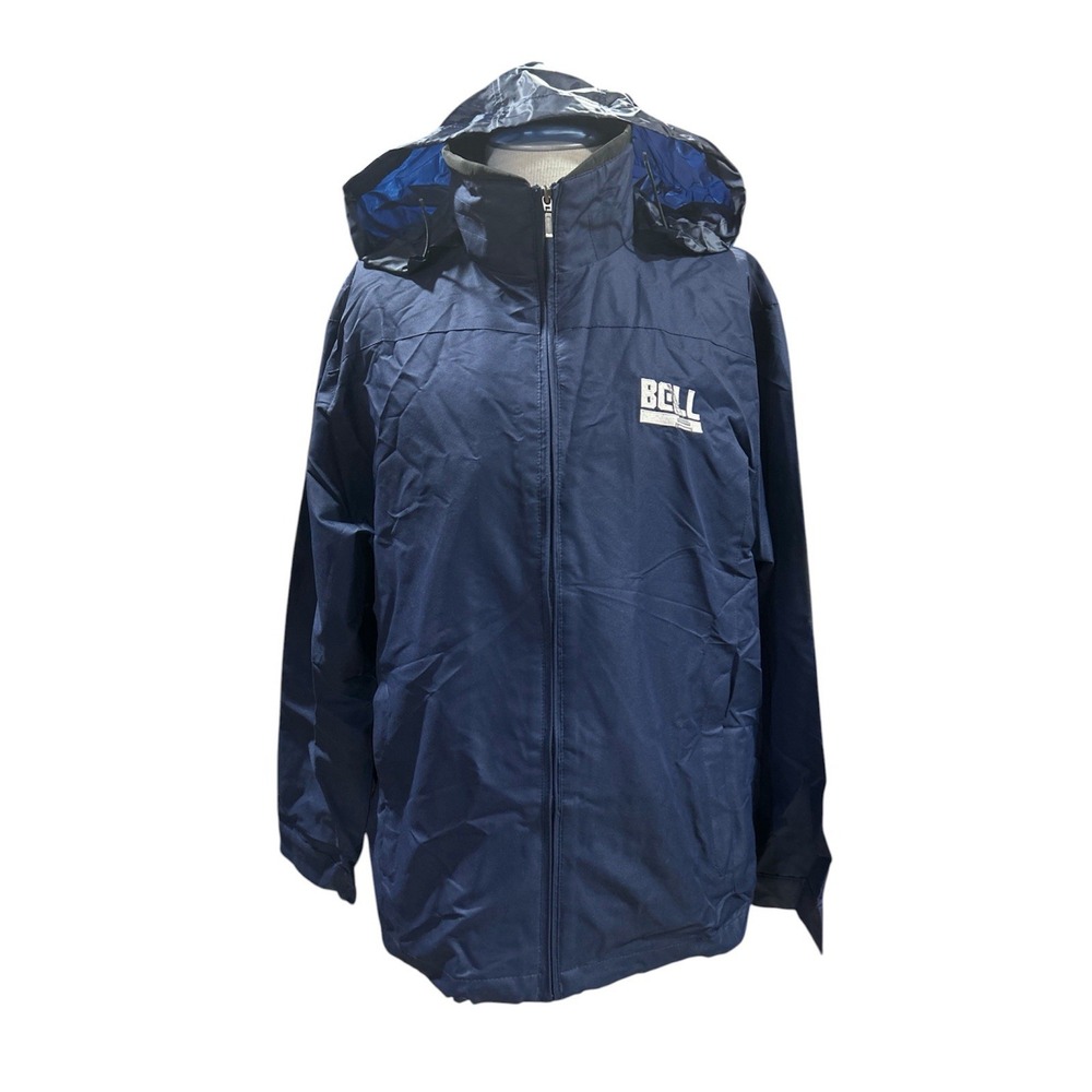 Port Authority Full Zip Light Jacket Bell Large Navy Blue Windbreaker